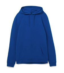 Толстовка с капюшоном унисекс Hoodie, ярко-синяя с логотипом
