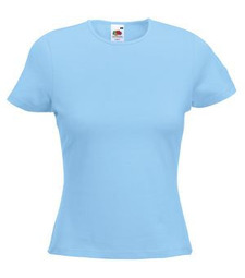 Футболка женская LADY FIT CREW NECK T 210 с логотипом