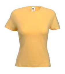 Футболка женская LADY FIT CREW NECK T 210 с логотипом