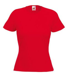 Футболка женская LADY FIT CREW NECK T 210 с логотипом