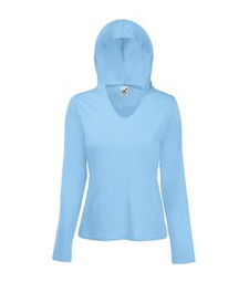 Футболка женская LADY FIT LIGHTWEIGHT HOODED T 135 с логотипом
