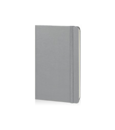 Записная книжка Moleskine Classic (в линейку) в твердой обложке, Medium (11,5x18 см), серый с логотипом