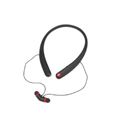 Беспроводные наушники с микрофоном Soundway, черный/красный с логотипом