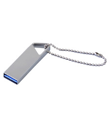 USB 2.0-флешка на 4 Гб с мини чипом, компактный дизайн, отверстие треугольной формы для цепочки с логотипом