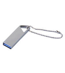 USB 2.0-флешка на 32 Гб с мини чипом, компактный дизайн, отверстие треугольной формы для цепочки с логотипом