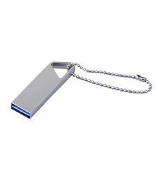 USB 3.0-флешка на 128 Гб с мини чипом, компактный дизайн, отверстие треугольной формы для цепочки с логотипом