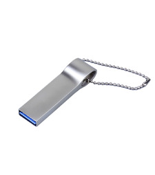USB 2.0-флешка на 32 Гб с мини чипом, компактный дизайн, боковое отверстие для цепочки с логотипом