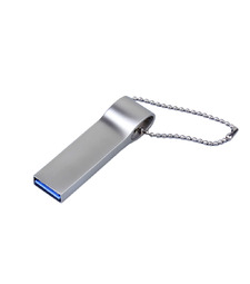 USB 3.0-флешка на 64 Гб с мини чипом, компактный дизайн, боковое отверстие для цепочки с логотипом