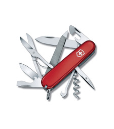 Нож перочинный VICTORINOX Mountaineer, 91 мм, 18 функций, красный с логотипом