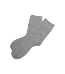 Носки Socks женские серый меланж, р-м 25 с логотипом