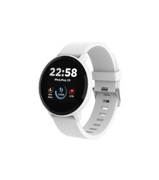 Умные часы CANYON Lollypop SW-63, IP 68, BT 5.0, сенсорный дисплей 1.3, белый с логотипом