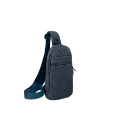 RIVACASE 7711 dark grey сумка слинг для мобильных устройств /12 с логотипом