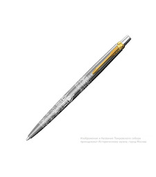 Шариковая ручка Parker Jotter Russia SE, цвет: St. Steel GT, стержень: Mblue с логотипом