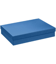 Коробка Giftbox, синяя с логотипом