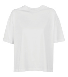 Футболка оверсайз женская Boxy Women, белая с логотипом