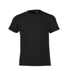 Футболка детская Regent Fit Kids, черная с логотипом