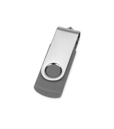 Флеш-карта USB 2.0 16 ГБ Квебек, серый с логотипом