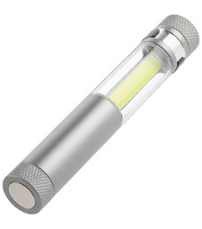 Фонарик-факел LightStream, малый, серый с логотипом