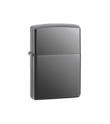 Зажигалка ZIPPO Classic с покрытием Black Ice, латунь/сталь, чёрная, глянцевая, 38x13x57 мм с логотипом