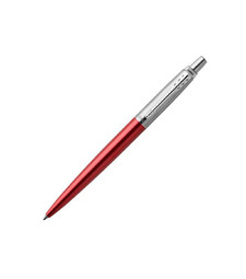 Шариковая ручка Parker Jotter Essential, Kensington Red CT, стержень: M, цвет чернил : blue или blac с логотипом