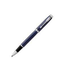 Ручка роллер Parker IM Core Blue CT, темно-синий с логотипом