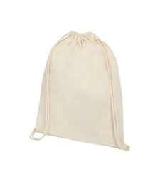 Рюкзак со шнурком Tenes из хлопка плотностью 140 г/м2, natural с логотипом