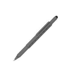 Ручка шариковая металлическая Tool, серый. Встроенный уровень, мини отвертка, стилус с логотипом