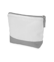 Косметичка хлопковая Cotton, серый с логотипом