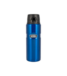 Термос из нерж. стали тм THERMOS SK4000-new color (Royal Blue) King 0,710L, синий с логотипом