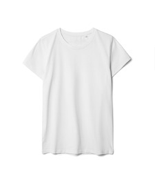 Футболка женская T-bolka Stretch Lady, белая с логотипом