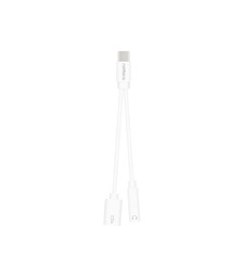 Rombica Type-C Adapter 3.5C, белый с логотипом