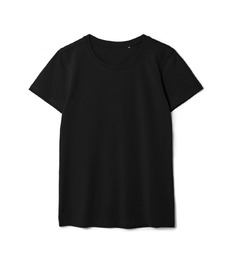 Футболка женская T-bolka Stretch Lady, черная с логотипом