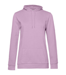 Толстовка с капюшоном женская Hoodie, сиреневая с логотипом