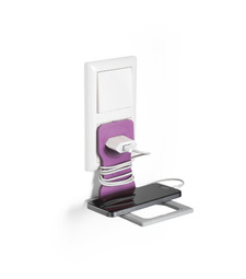 773508 Держатель для зарядки мобильного телефона VARICOLOR PHONE HOLDER розовый с логотипом