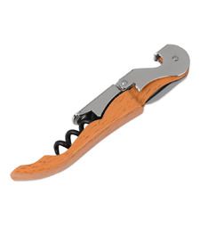 Нож сомелье Pulltap's Wood, коричневый с логотипом