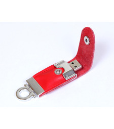 USB-флешка на 32 Гб в виде брелка, красный с логотипом