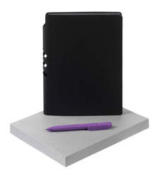 Набор Flexpen Shall, черно-фиолетовый с логотипом