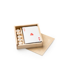 Набор BRISCA из 2 настольных игр: французская колода и кости с логотипом