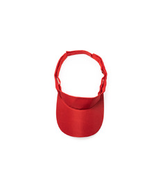 Козырек WIZER из мягкой микрофибры, красный с логотипом