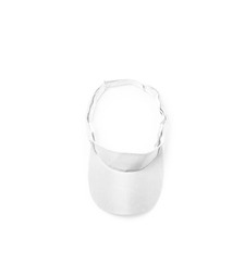 Козырек WIZER из мягкой микрофибры, белый с логотипом