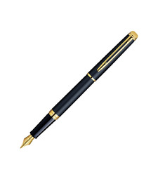 Перьевая ручка Waterman Hemisphere, цвет: MattBlack, перо: F с логотипом