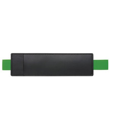 NB04 Футляр-карман для ручки HOLDER Soft черный/зеленый 347 с логотипом
