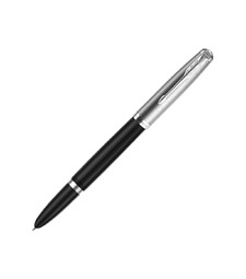 Перьевая ручка Parker 51 CORE BLACK CT, перо: F, цвет чернил: black, в подарочной упаковке. с логотипом