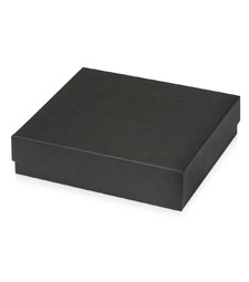 Подарочная коробка с эфалином Obsidian L 243 х 203 х 63, черный с логотипом