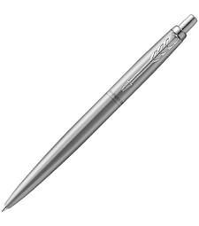 Ручка шариковая Parker Jotter XL Monochrome Grey, серебристая с логотипом