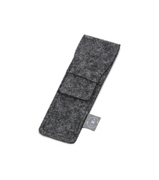 Футляр для ручек из RPET-фетра Felt, серый с логотипом
