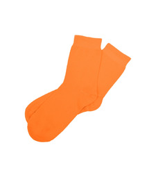 Носки Socks женские оранжевые, р-м 25 с логотипом