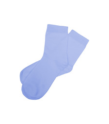 Носки Socks женские васильковые, р-м 25 с логотипом