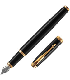 Ручка перьевая Parker IM Black GT с логотипом