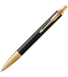 Ручка шариковая Parker IM Premium Black/Gold GT с логотипом
